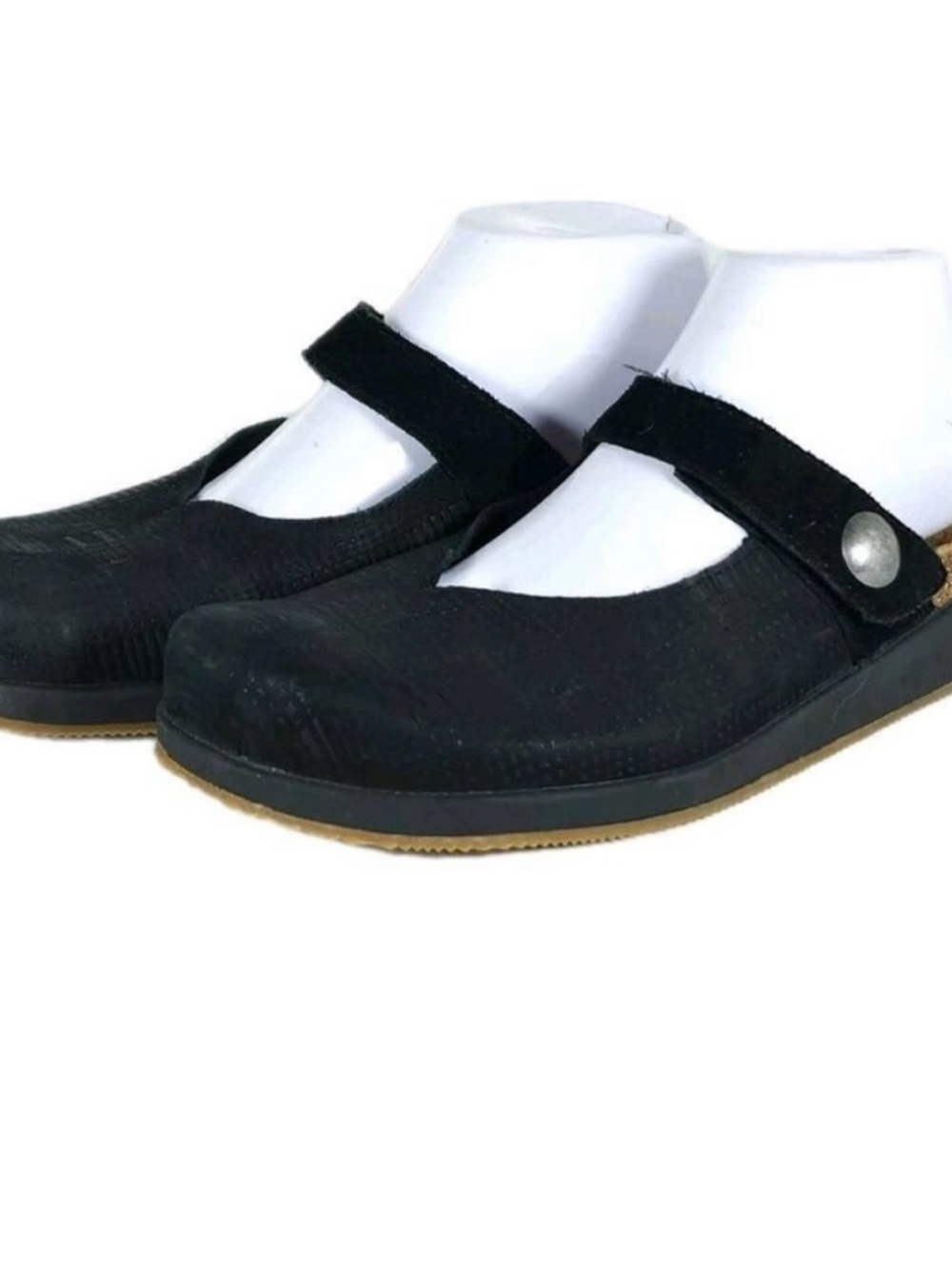 Aetrex Black Mary Jane Clogs Mules